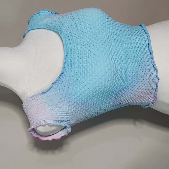 Nwot Free People Intimately Custom Tie Dye Smocked Crop Top - Picture 3 of 10